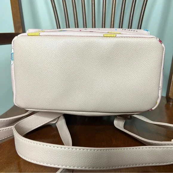 Danielle Nicole Friends mini Backpack Purse Light Pink Friends + Keychain Sofa - Picture 4 of 14